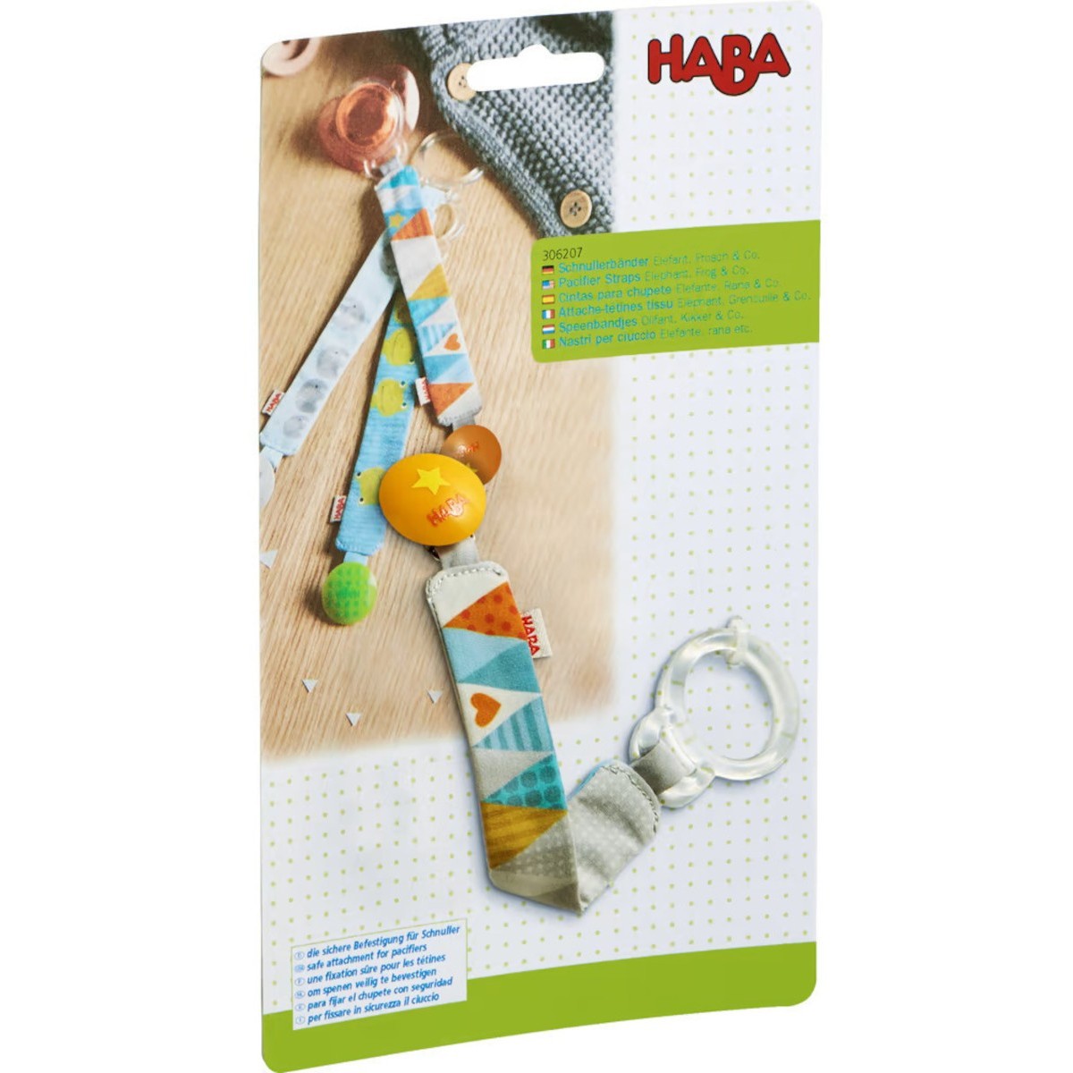 Haba Magnetyczna zawieszka do smoczka Słoń Różowy