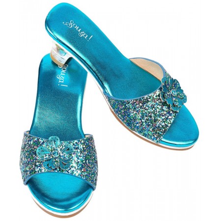 Buty na obcasie dla dzieci 30-31 Annelle metaliczny niebieski, Souza! Buty na obcasie dla dzieci 30-31 Annelle metaliczny niebieski, Souza!