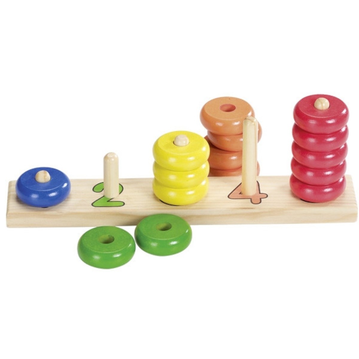 Nauka liczenia do 5 - drewniana zabawka edukacyjna, Goki