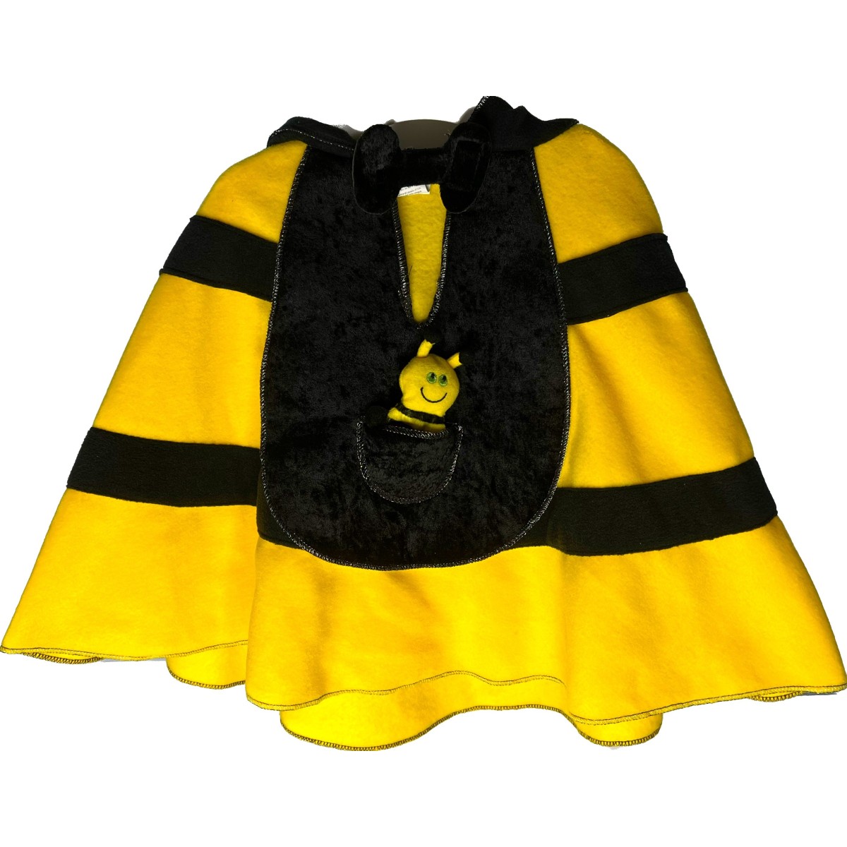 Strój pszczółki na bal przebierańców dla 2-latka ponczo z kapturkiem