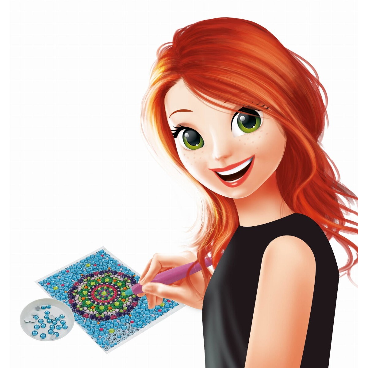 Mozaiki z kryształków - MANDALA DP007