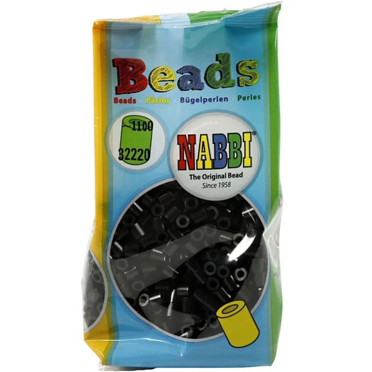 Koraliki do prasowania czarne 1000szt 5x5mm, Nabbi