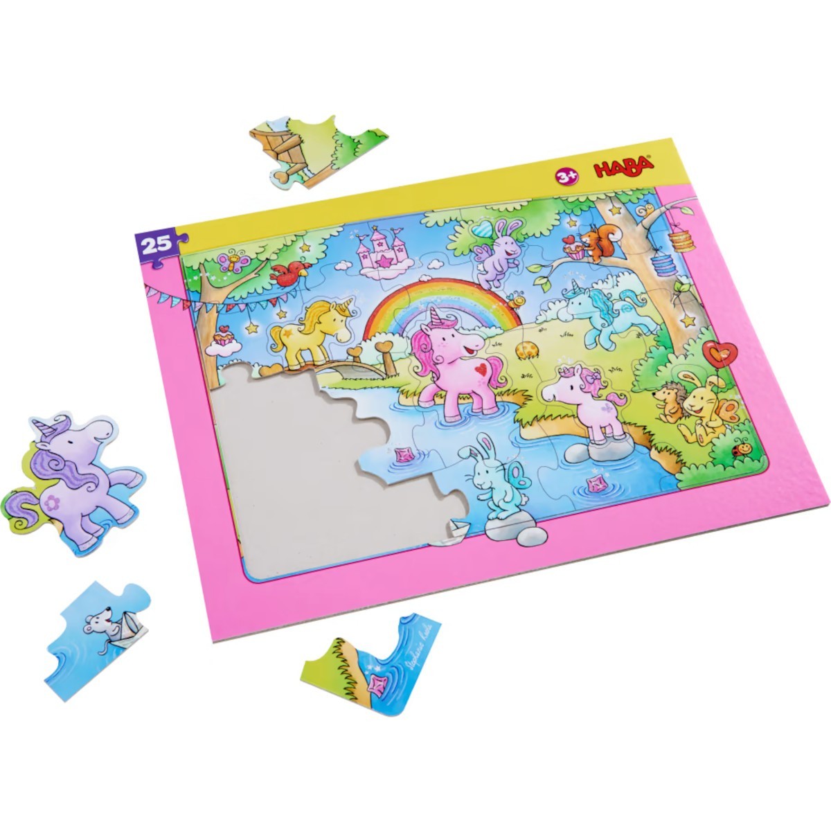 Haba Puzzle Jednorożec 25 elementów w ramce