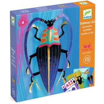 Djeco Zestaw artystyczny składanka w 3D Owady