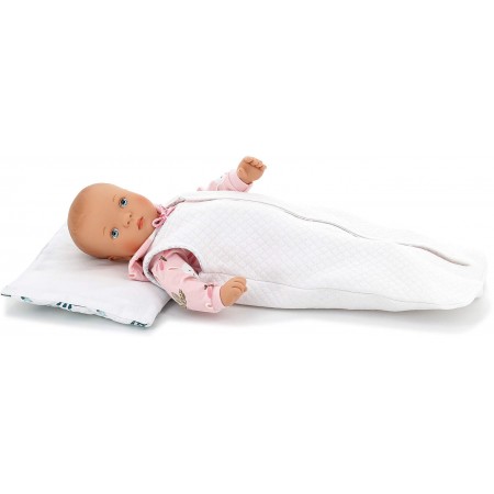 Petitcollin Lalka bobas Sacha z łóżeczkiem 35cm Petitcollin Lalka bobas Sacha z łóżeczkiem 35cm