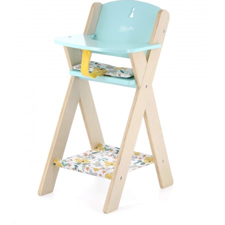 Krzesełko wysokie drewniane dla lalek do 48cm, Petitcollin