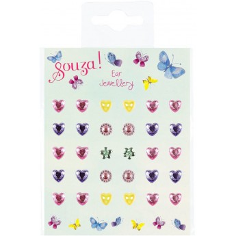 Kolczyki samoprzylepne dla dzieci Butterfly, Souza!
