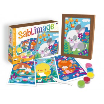 Milutkie Zwierzątka 4 obrazki piaskowe Sablimage, SentoSphere