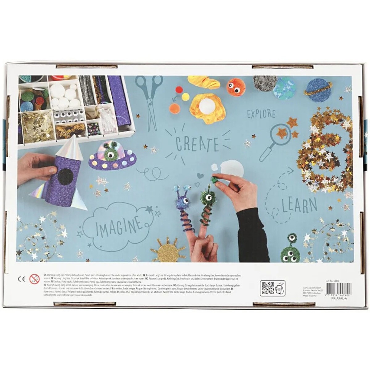 Duży zestaw kreatywny Kosmos dla dzieci, Creotime