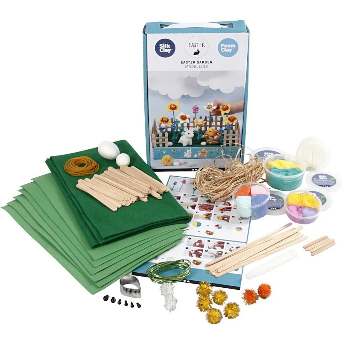 Duży zestaw kreatywny Wielkanocnego Ogródek, Creotime