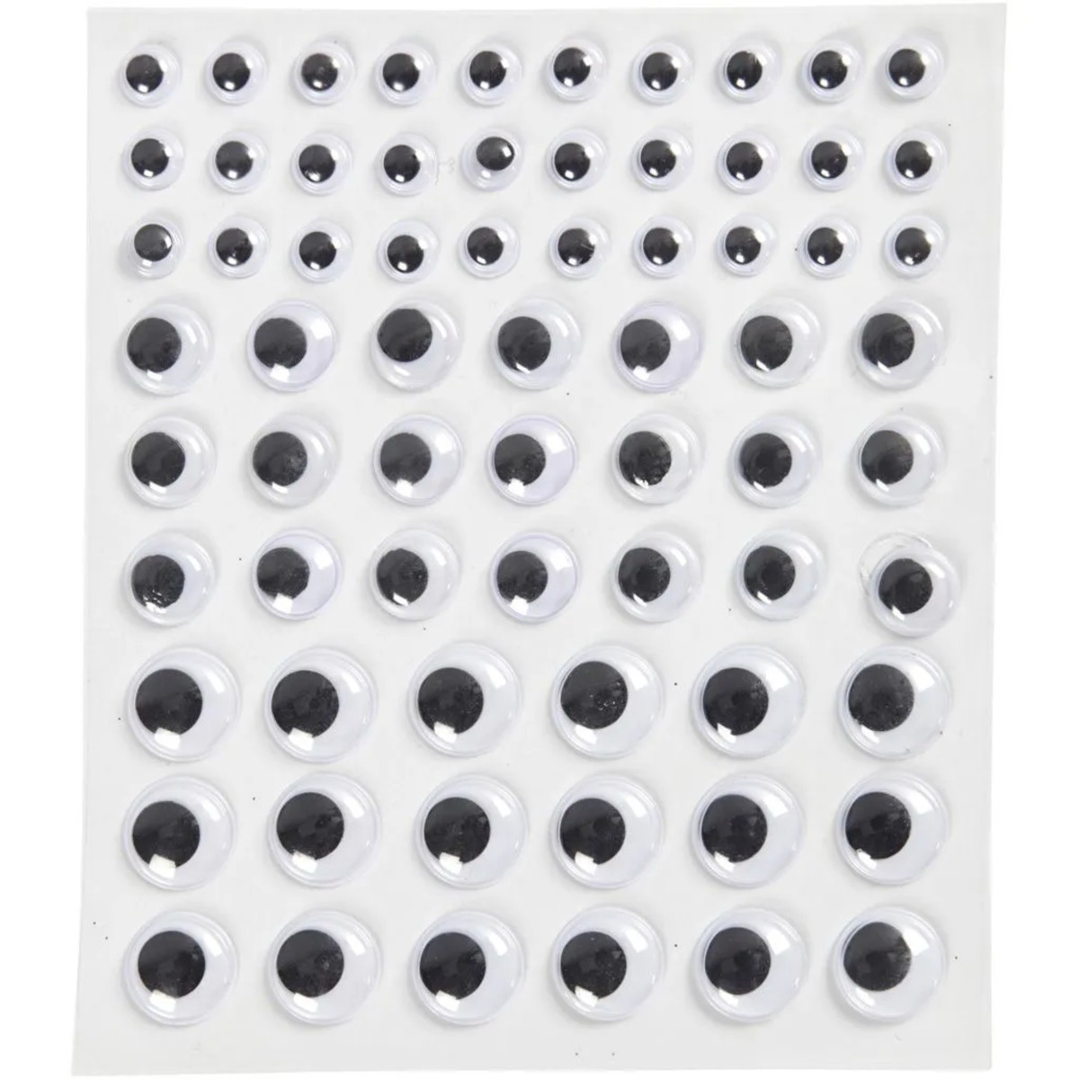 Ruchome oczy 69 szt 8-12-14 mm, Creotime