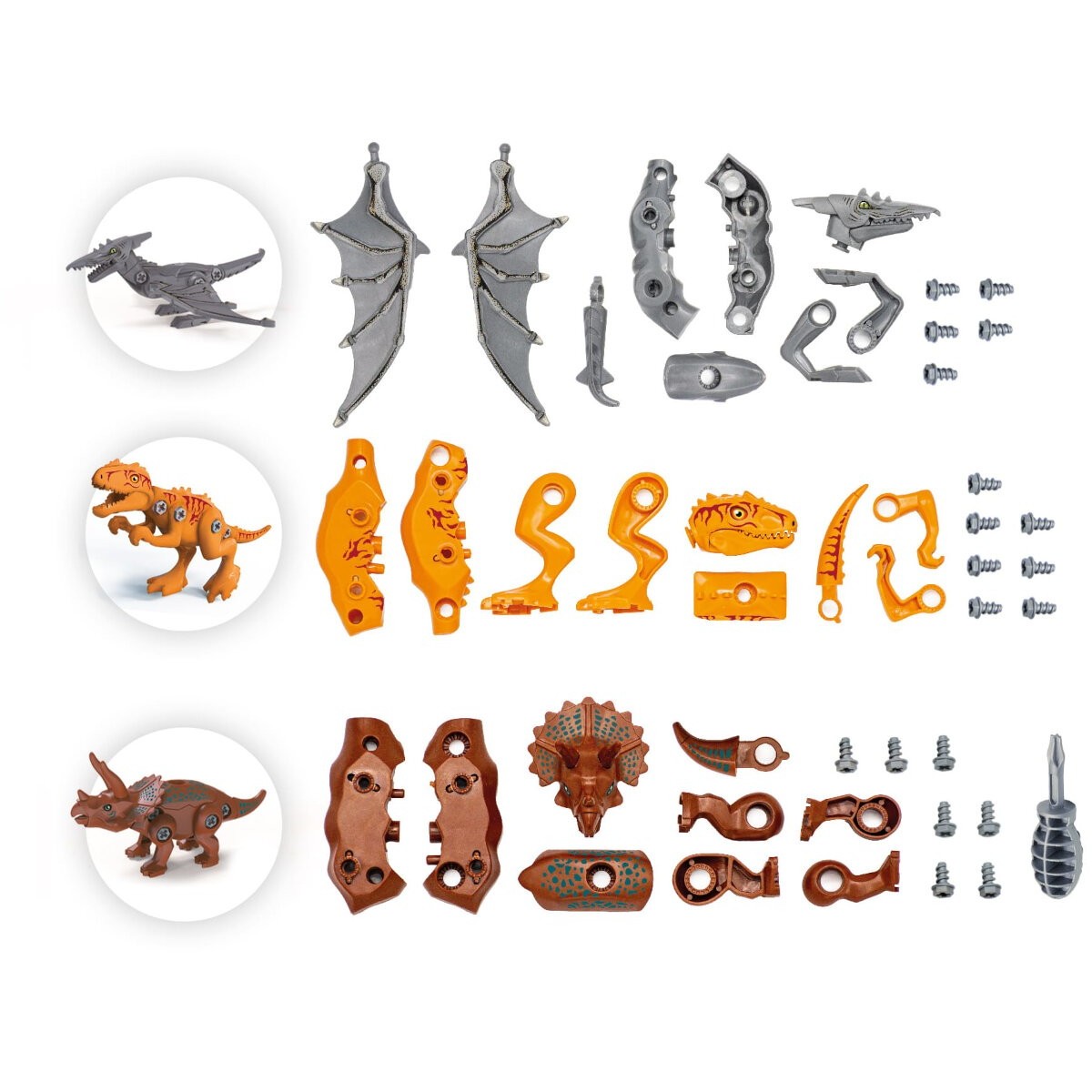 Buki Dinozaury do skręcenia od 4 lat