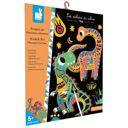 Janod Karty do zdrapywania Dinozaury +5 Janod Karty do zdrapywania Dinozaury +5