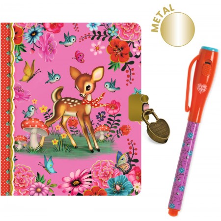 Djeco Sekretny pamiętnik na klucz Fiona z magicznym długopisem