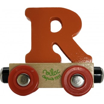 Vilac wagonik kolejowy magnetyczny z literką R - różne kolory