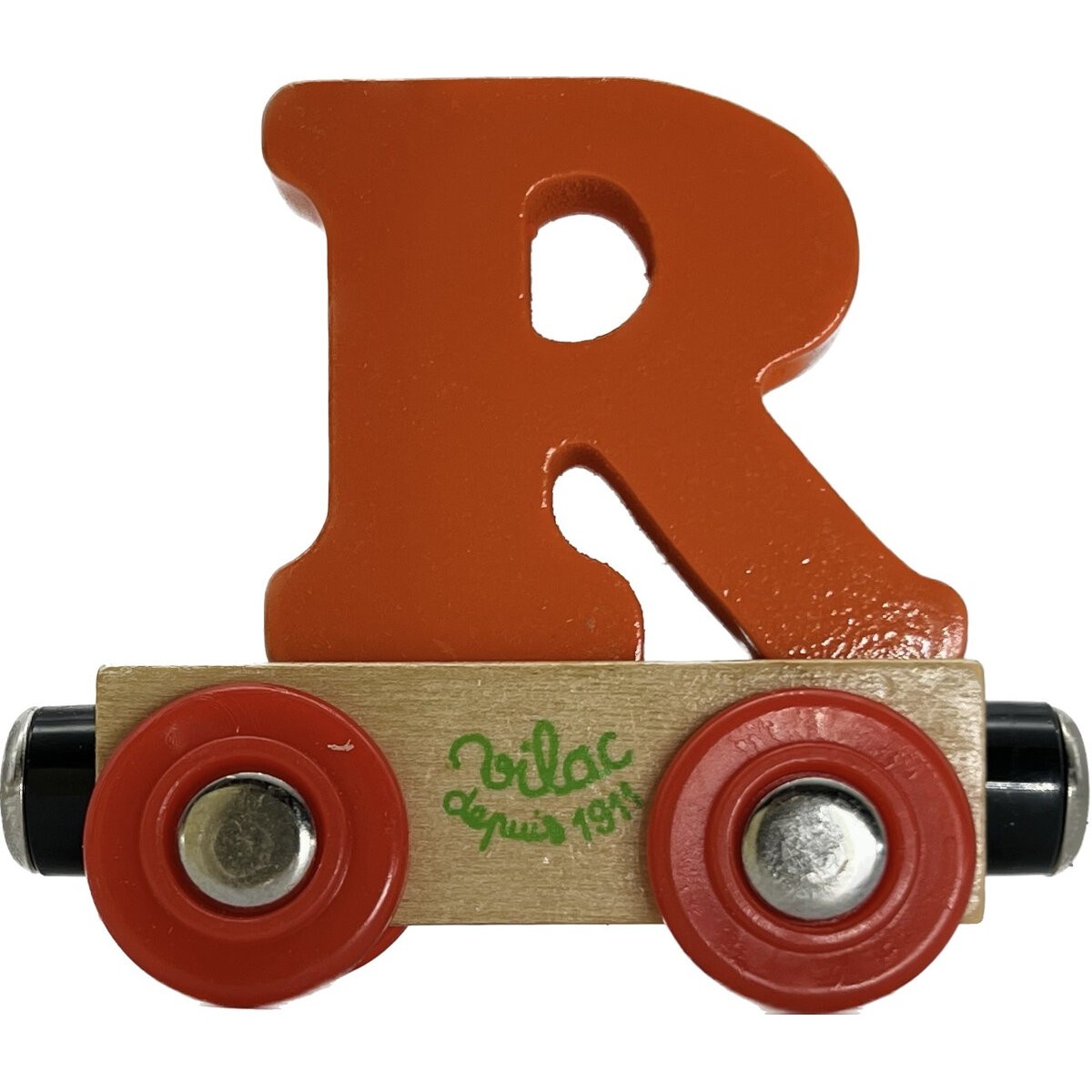 Vilac wagonik kolejowy magnetyczny z literką R - różne kolory