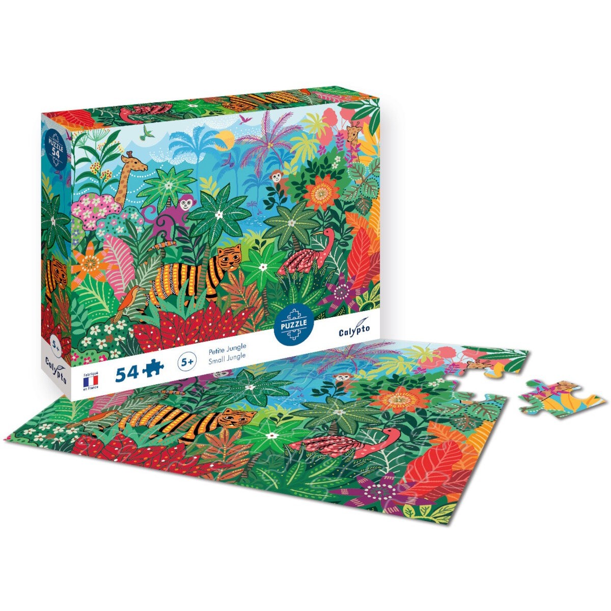 Kartonowe puzzle 54 elementy Mała Dżungla, Calypto | Dadum