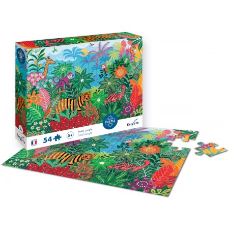 Kartonowe puzzle 54 elementy Mała Dżungla, Calypto | Dadum