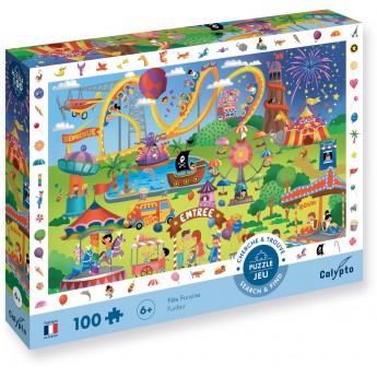Puzzle obserwacyjne 100 Zimowe Sporty +6, Calypto | Dadum