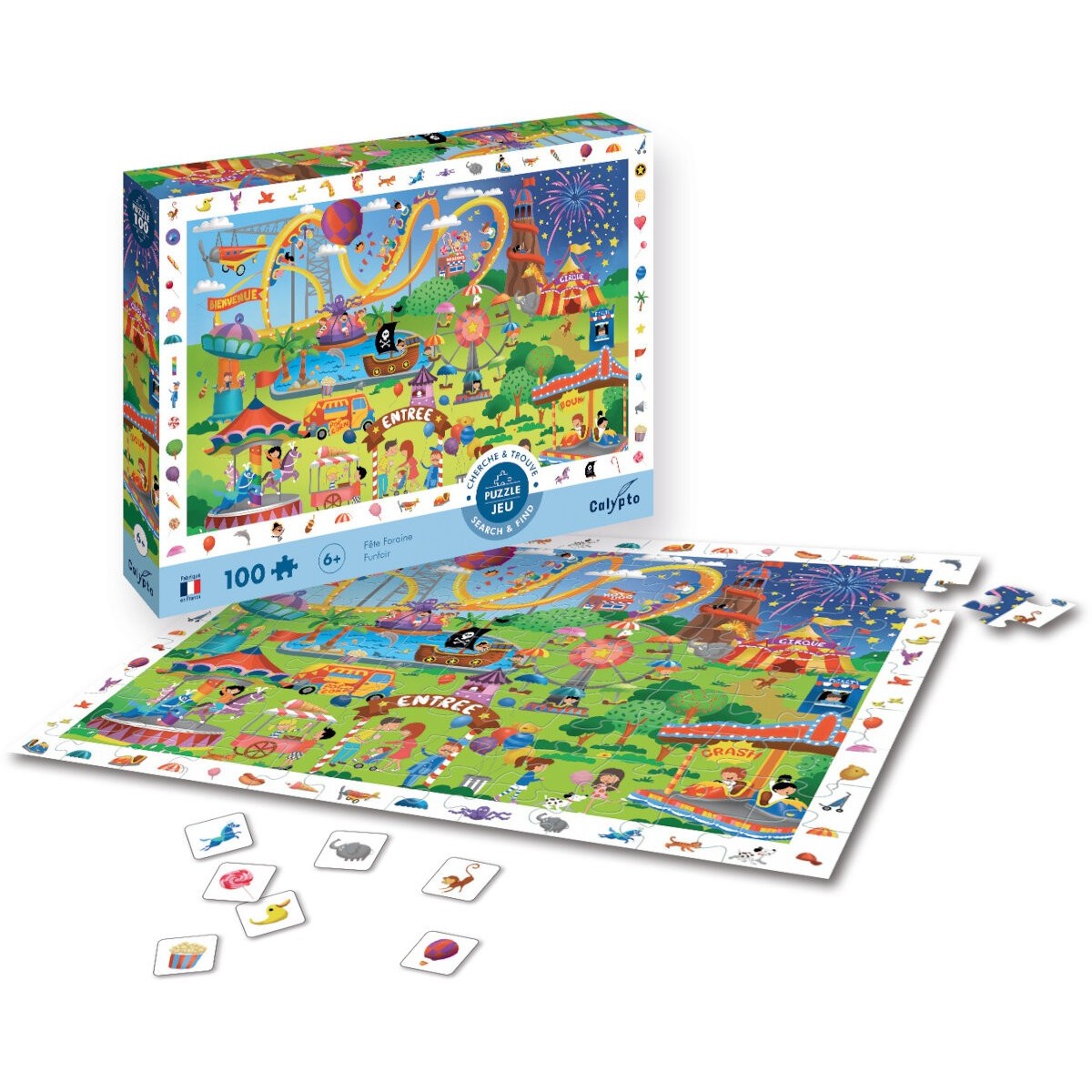 Puzzle obserwacyjne 100 Wesołe Miasteczko, Calypto | Dadum