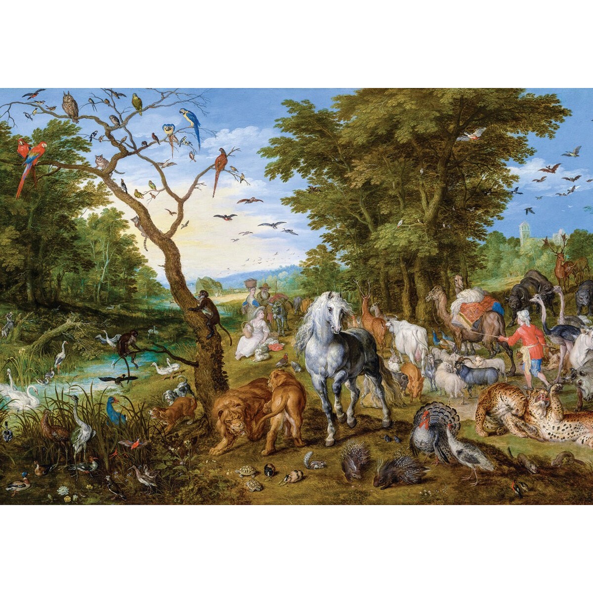 Puzzle 1000 Noe Prowadzi Zwierzęta do Arki (Brueghel)