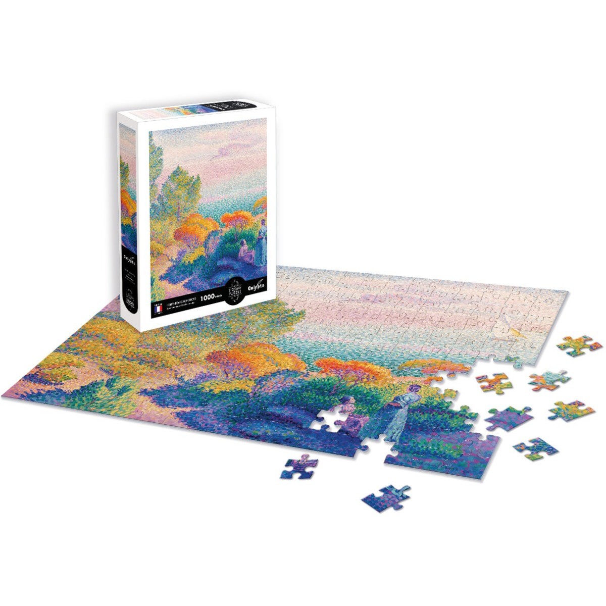 Puzzle 1000 Dwie Kobiety Nad Brzegiem Morza Śródziemnego (Cross), Calypto