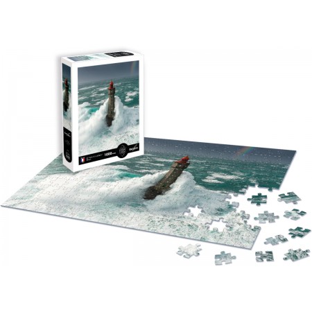 Puzzle 1000 Latarnia Morska Klaczy - Bretania (Francja), Calypto