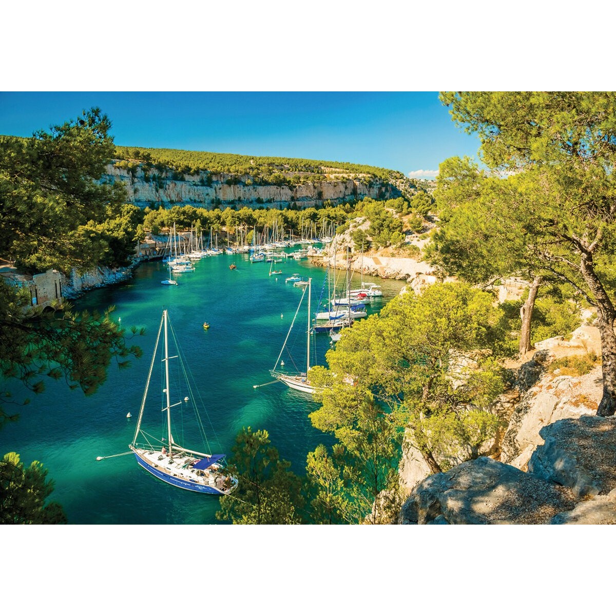 Puzzle 1000 Calanques de Cassis - Lazurowe Wybrzeże (Francja), Calypto