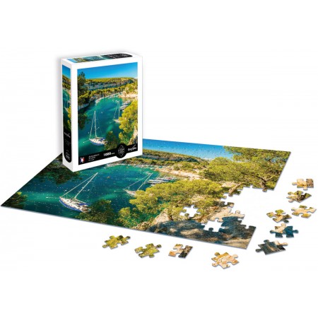 Puzzle 1000 Calanques de Cassis - Lazurowe Wybrzeże (Francja), Calypto