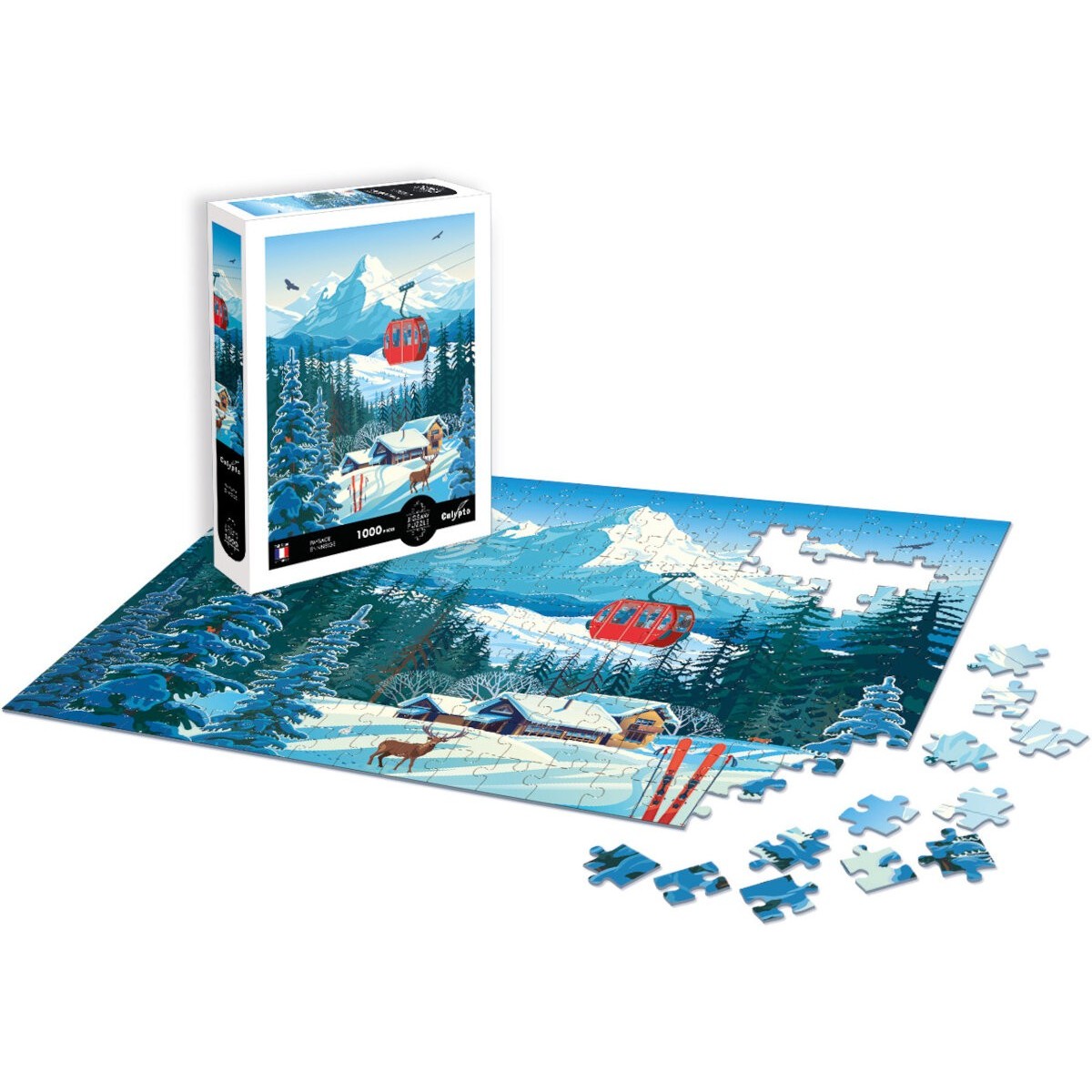 Puzzle obrazy 1000 Górska Wioska, Calypto | Dadum