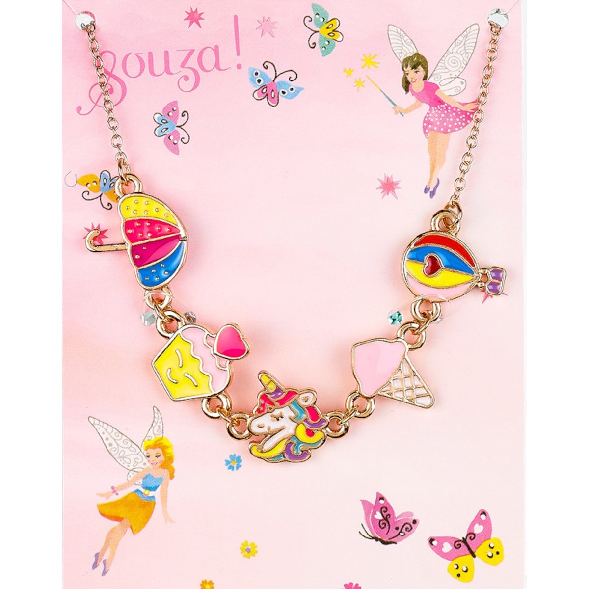 Naszyjnik dla dziewczynki Jednorożec i babeczka, Souza!