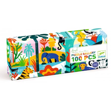 Puzzle 100 Dżungla puzzle gallery Djeco +5 Puzzle 100 Dżungla puzzle gallery Djeco +5