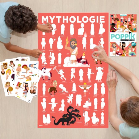 Edukacyjny plakat do wyklejania Mitologia +7