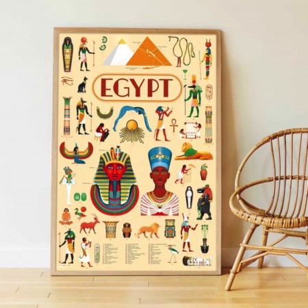 Edukacyjny plakat do wyklejania Starożytny Egipt +7