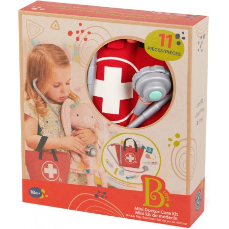 B.Toys Zestaw lekarski w płóciennej torbie od 18 mc B.Toys Zestaw lekarski w płóciennej torbie od 18 mc