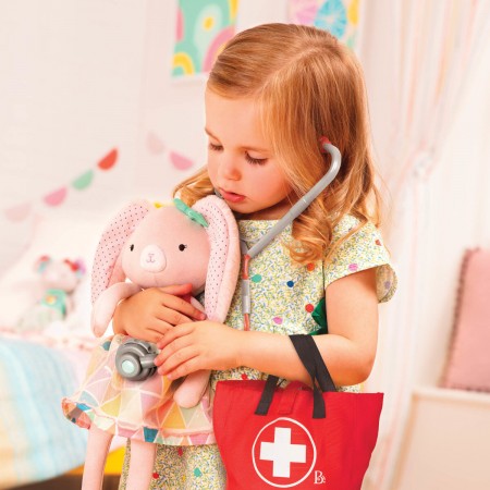 B.Toys Zestaw lekarski w płóciennej torbie od 18 mc B.Toys Zestaw lekarski w płóciennej torbie od 18 mc
