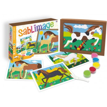 Konie 4 obrazki piaskowe Sablimage, SentoSphere | Dadum