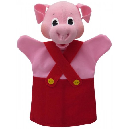 Pacynka na rękę Świnka czerwona 26cm do teatrzyku | Dadum Pacynka na rękę Świnka czerwona 26cm do teatrzyku | Dadum