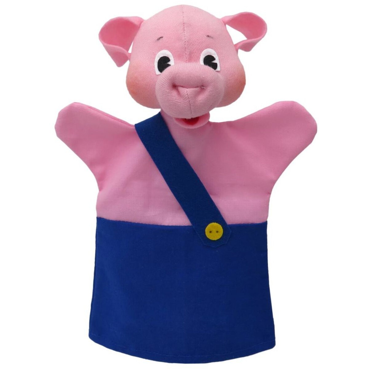 Pacynka na rękę Świnka niebieska 26cm do teatrzyku | Dadum
