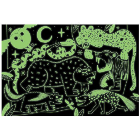 Puzzle 100 Drapieżniki lądowe świecące w ciemności, | Dadum Puzzle 100 Drapieżniki lądowe świecące w ciemności, | Dadum