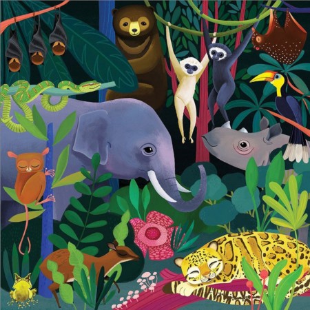 Puzzle 500 Dżungla świecące w ciemności, Mudpuppy | Dadum Kraków Puzzle 500 Dżungla świecące w ciemności, Mudpuppy | Dadum Kraków