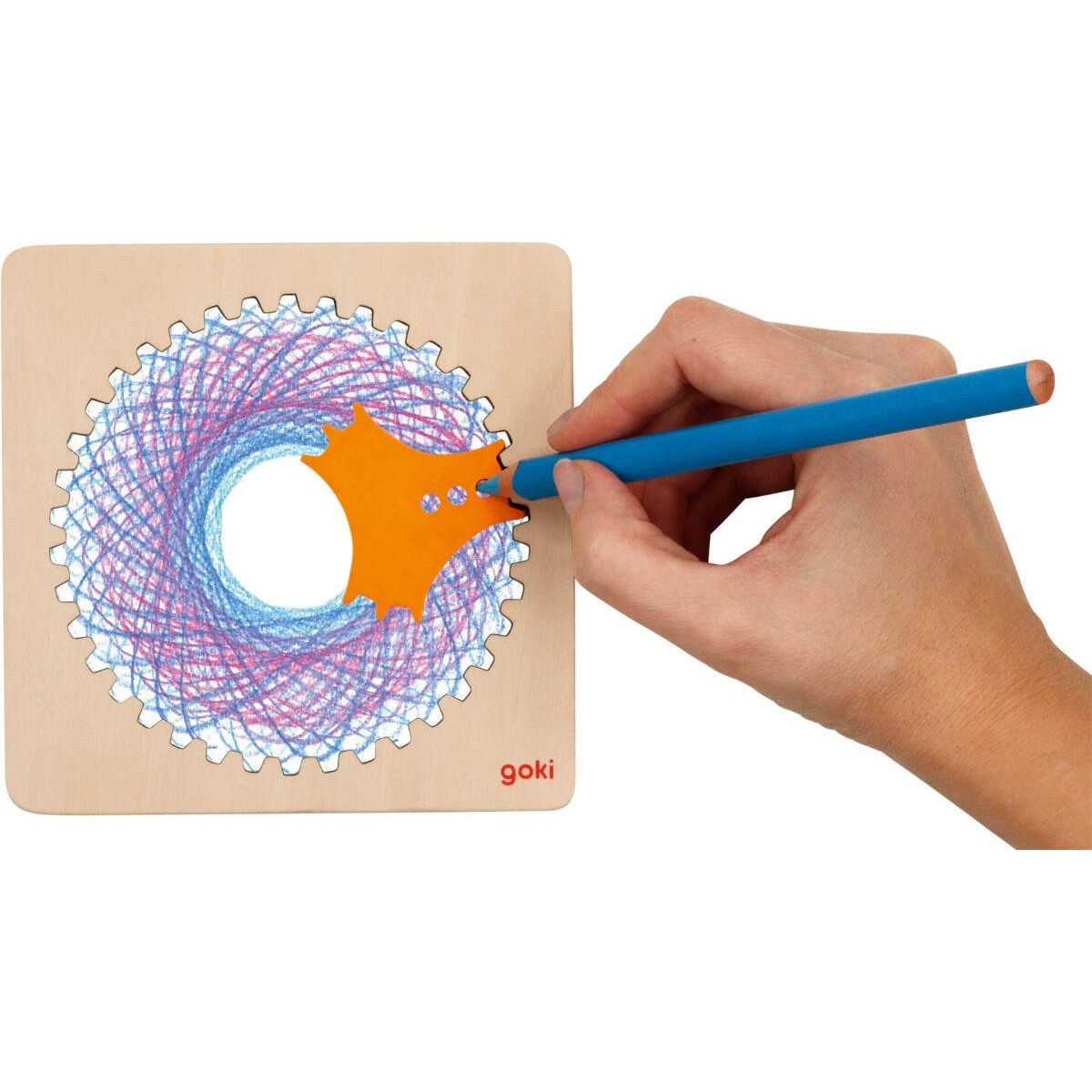 Spirograf - szablony do rysowania spiral, Goki