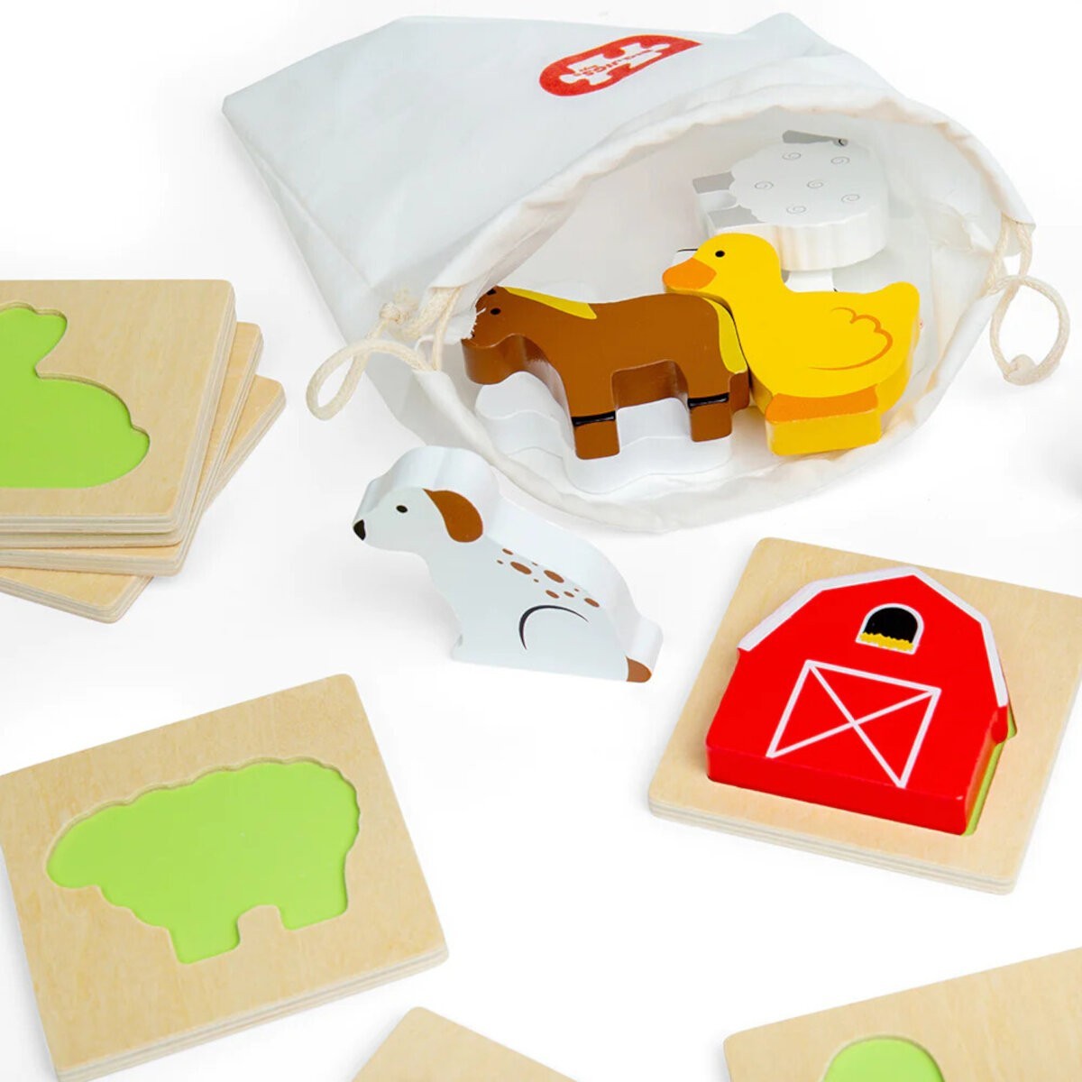 Gra rozpoznawanie przez dotyk Farma, BigJigs Toys