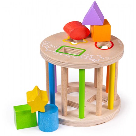 Sorter kształtów i kolorów +12m, BigJigs Toys Sorter kształtów i kolorów +12m, BigJigs Toys