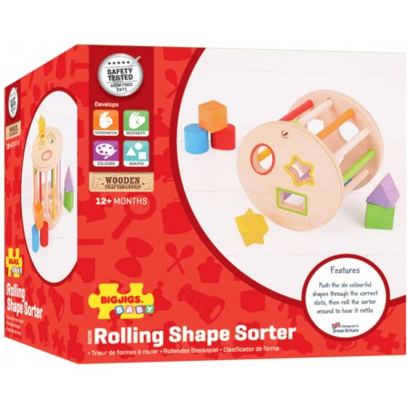 Sorter kształtów i kolorów +12m, BigJigs Toys Sorter kształtów i kolorów +12m, BigJigs Toys