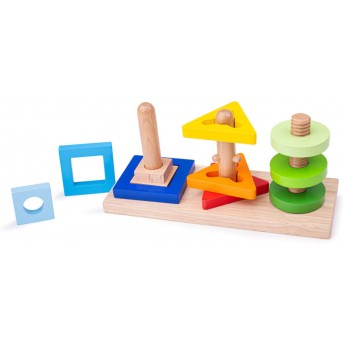 Zabawka manipulacyjna i sorter 2w1 od 2 lat, BigJigs Toys