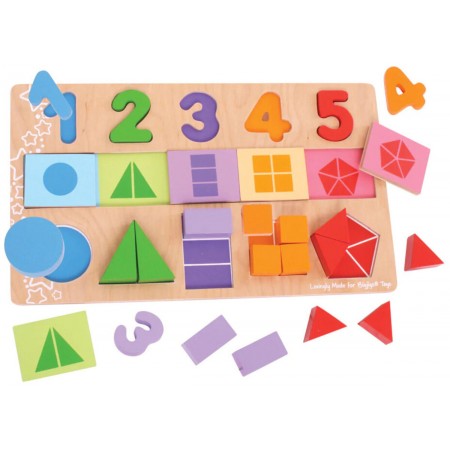 Pierwsze puzzle do nauki liczenia +3, BigJigs Pierwsze puzzle do nauki liczenia +3, BigJigs
