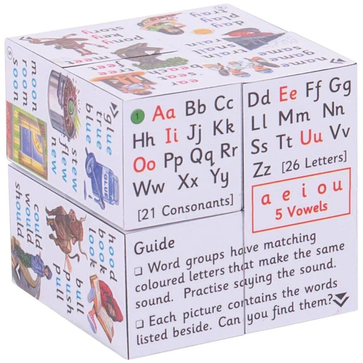 Kostka do nauki angielskiego Spellings Key Stage 1, BigJigs