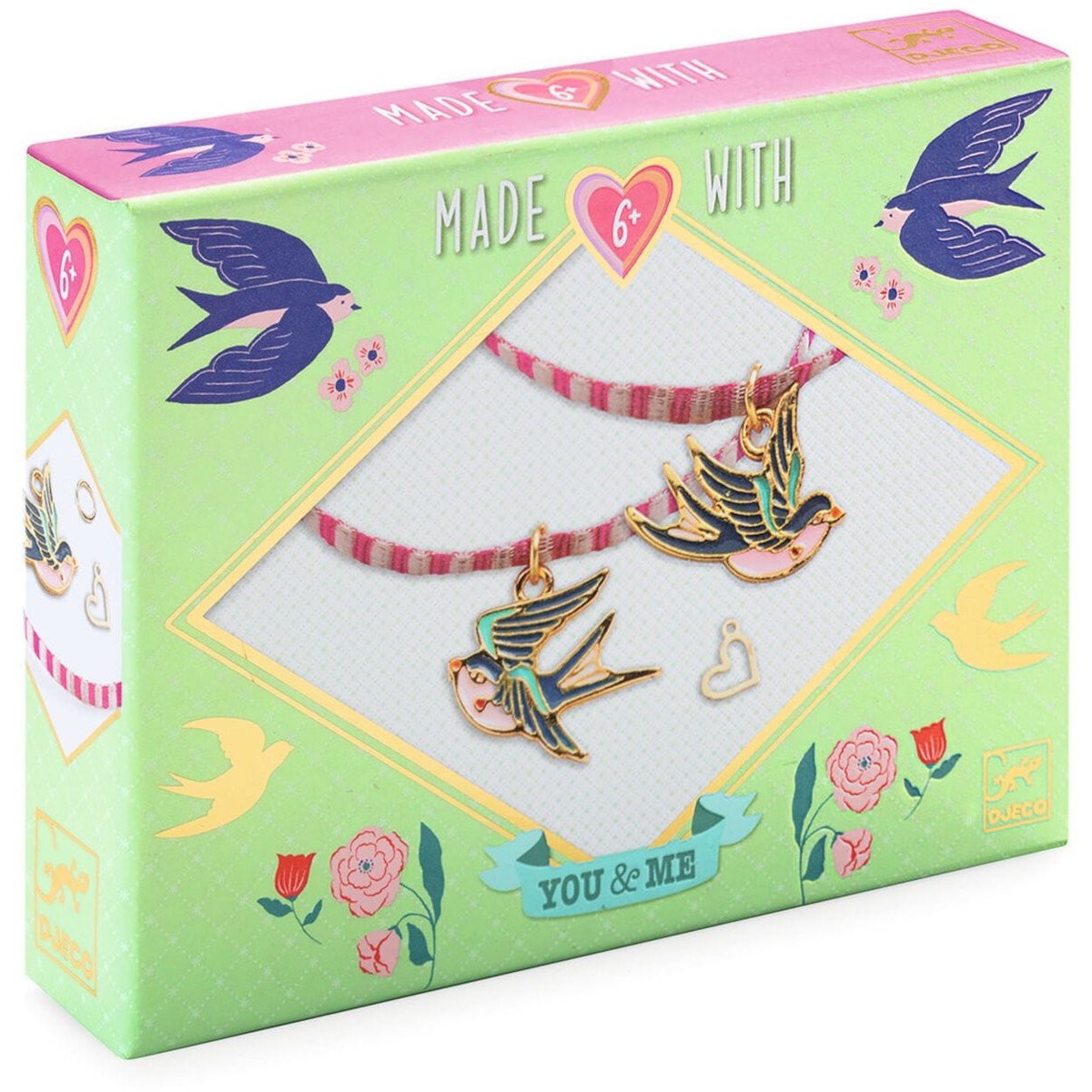 Djeco Bransoletki przyjaźni do robienia Ptaki