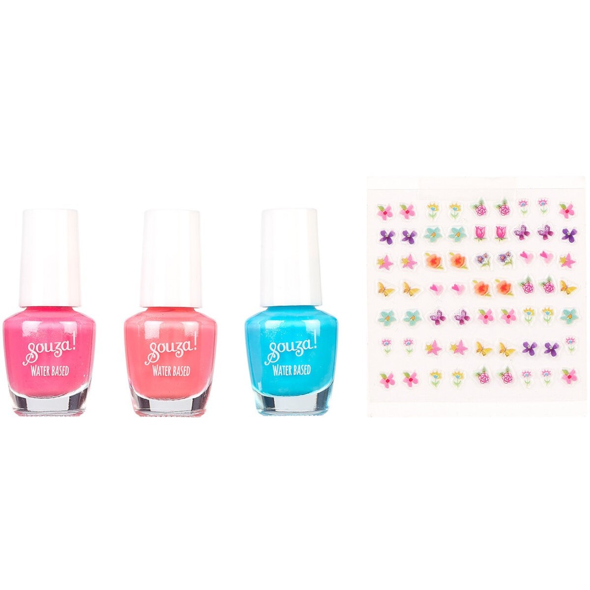 3 lakiery i naklejki do paznokci dla dzieci Elf, Souza!